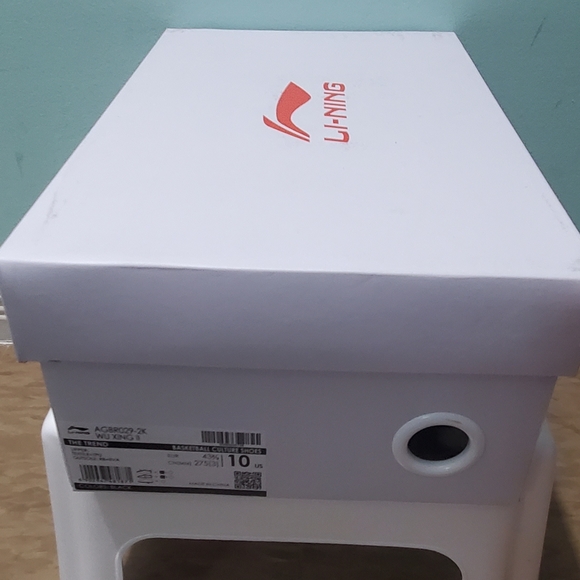 NIB LI-NING The Trend Basketball Culture Black Chunky Heel Sneakers EU 43.6/US10 - Picture 11 of 11